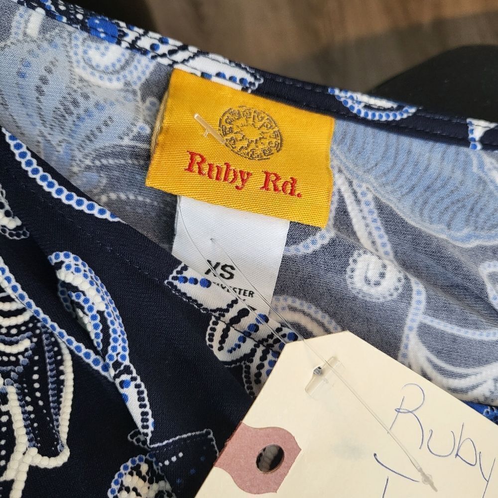 Ruby Rd Blue Blouse XS size - Picture 4 of 5